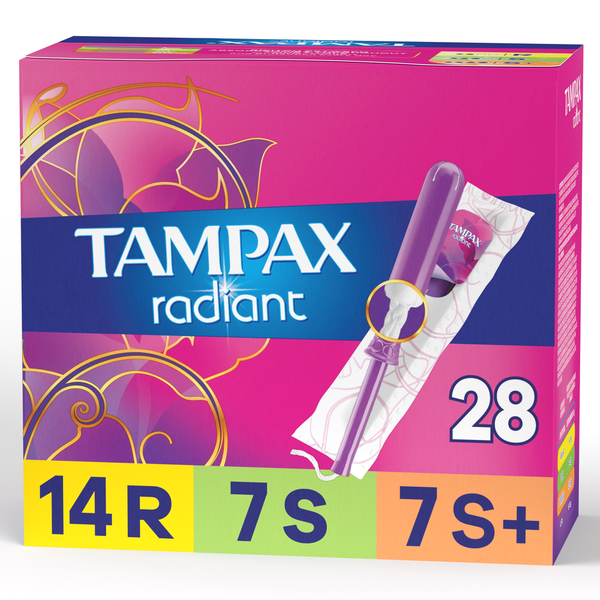 Feminine Care TAMPAX Radiant Tampons, Regular/Super/Super Plus hero