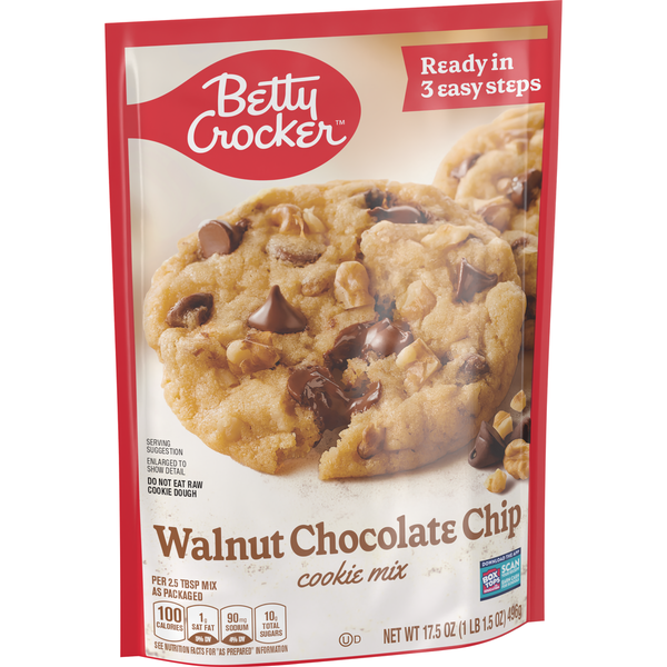 Doughs, Gelatins & Bake Mixes Betty Crocker Walnut Chocolate Chip Cookie Mix hero