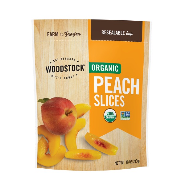 Frozen Produce WOODSTOCK Organic Peach Slices hero