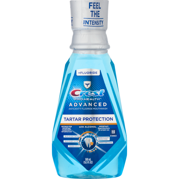 Oral Hygiene Crest Mouthwash, Anticavity Fluoride, Advanced, with Alcohol hero