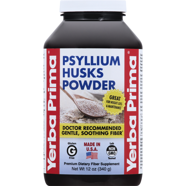 Vitamins & Supplements Yerba Prima Psyllium Husks, Powder hero