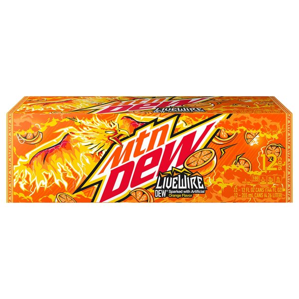 Soft Drinks Mountain Dew Citrus with Orange Natural and Artificial Flavor Soda hero