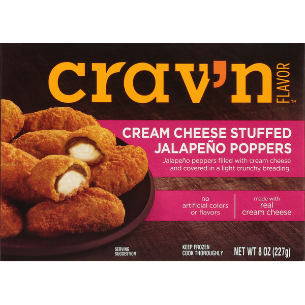 Other Creams & Cheeses Crav'n Flavor Jalapeno Poppers, Cream Cheese Stuffed hero