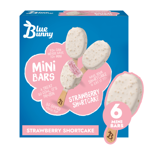 Ice Cream & Ice Blue Bunny Strawberry Shortcake Mini Bars hero