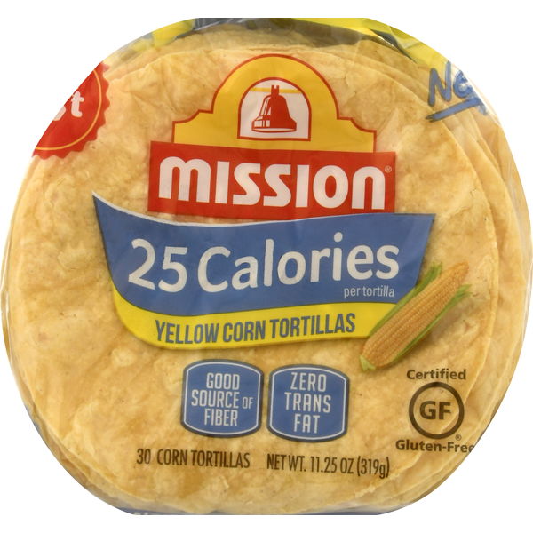 Canned & Jarred Vegetables Mission 25 Calories Yellow Corn Tortillas hero