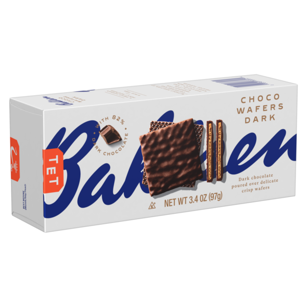 Bahlsen Delicate wafers fully covered with dark chocolate. hero