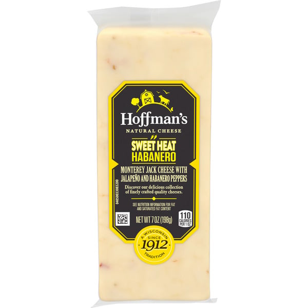 Prepared Meals HOFFMAN’S Sweet Heat Habanero Monterey Jack Cheese with Jalapeno & Habanero Peppers hero