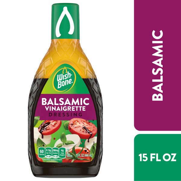 Salad Dressing & Toppings Wish-Bone Balsamic Vinaigrette Salad Dressing hero