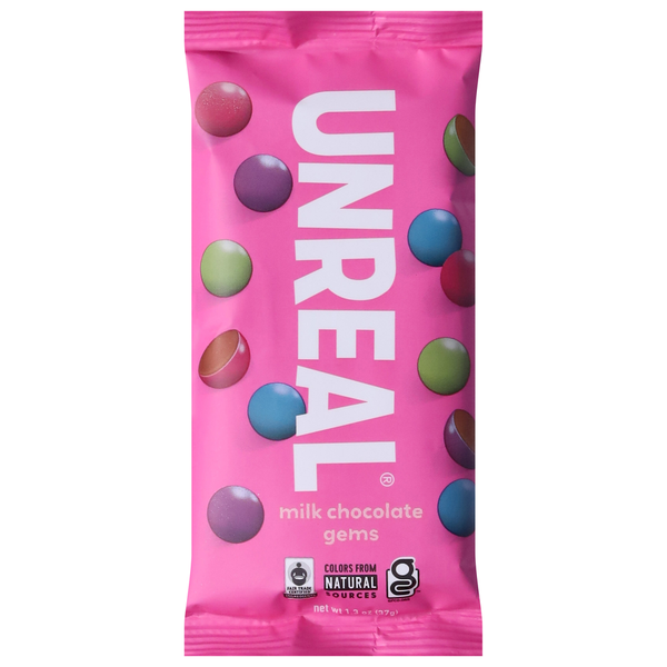 Candy & Chocolate UNREAL Milk Chocolate Gems hero