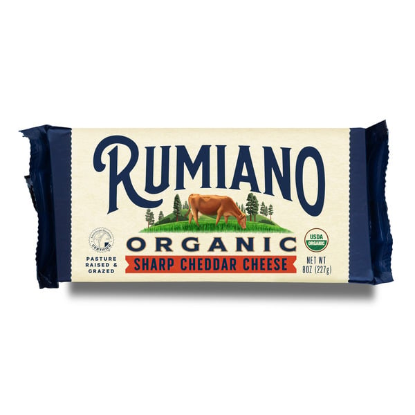 Packaged Cheese Rumiano Cheese Company Sharp Cheddar Cheese hero