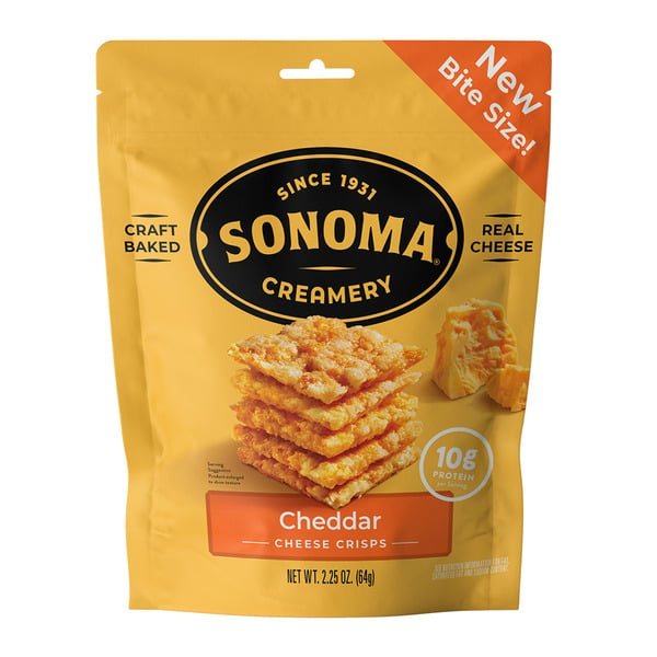 Crackers Sonoma Creamery Cheddar Cheese Crisps hero