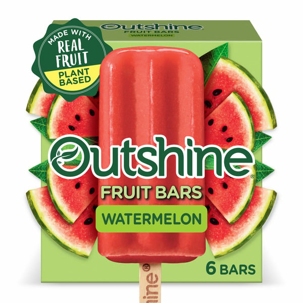 Ice Cream & Toppings Outshine Watermelon Frozen Fruit Bars hero