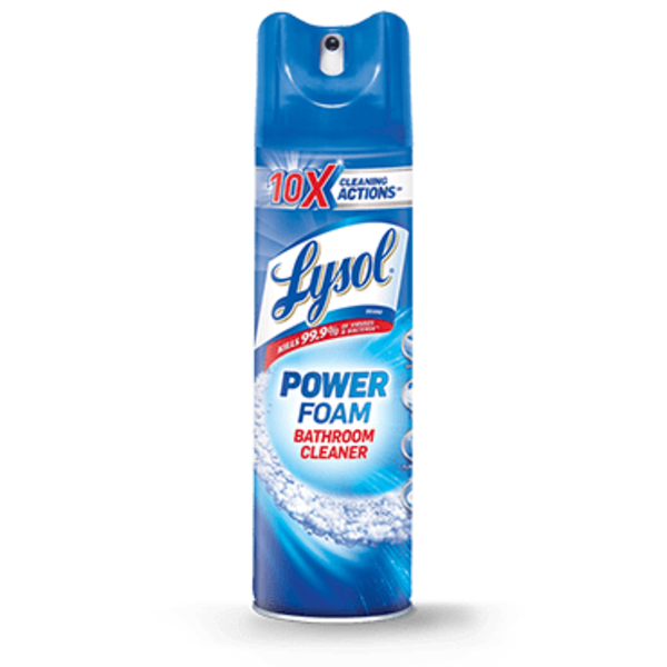 Cleaning Products Lysol Disinfecting Power Foam Cleaner for Bathrooms, Showers, Tubs hero