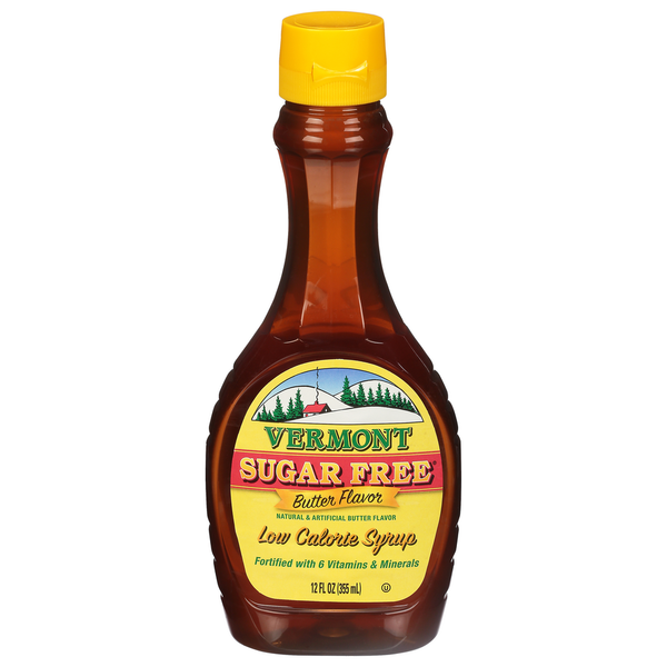 Honeys, Syrups & Nectars Vermont Creamery Syrup, Low Calorie, Sugar Free, Butter Flavor hero