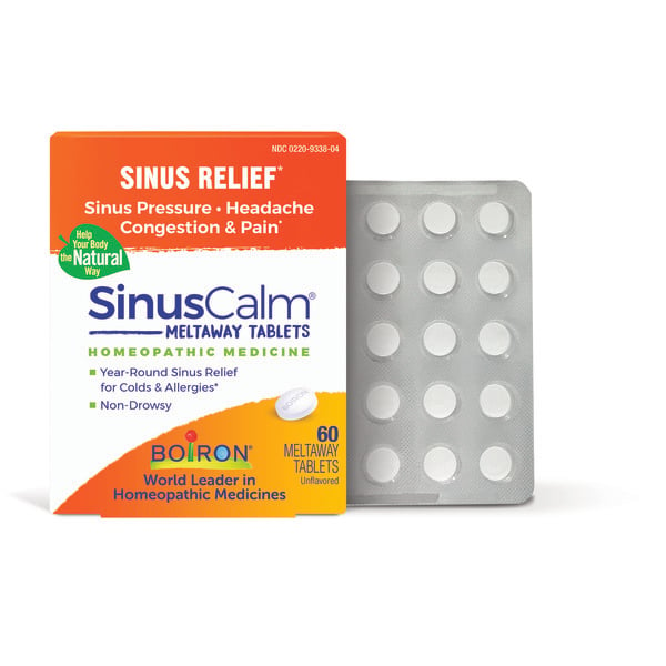 Cold, Flu & Allergy Boiron Sinuscalm Sinus Relief Medicine, Tablets for Runny Nose, Congestion, Sinus Pressure, Headache,  Non-Drowsy hero