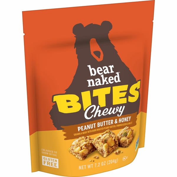 Granola Bear Naked Granola Bites, Breakfast Snacks, Peanut Butter and Honey hero