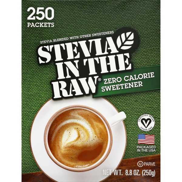 Sugars & Sugar Substitutes Stevia In The Raw Sweetener, Zero Calorie, Packets hero