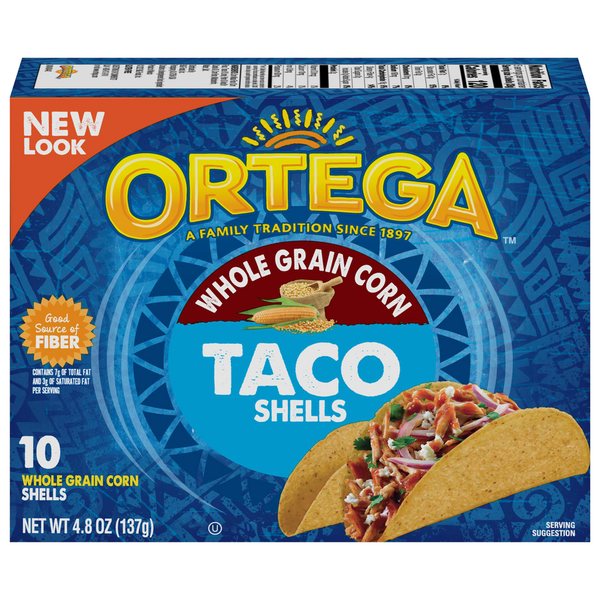 Tortillas & Flat Bread Ortega Taco Shells, Whole Grain Corn hero