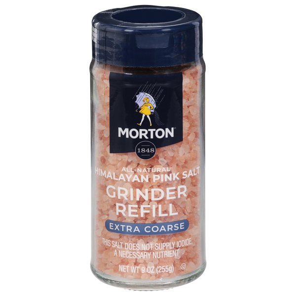 Spices & Seasonings Morton Himalayan Pink Salt, Extra Coarse, Grinder Refill, All-Natural hero