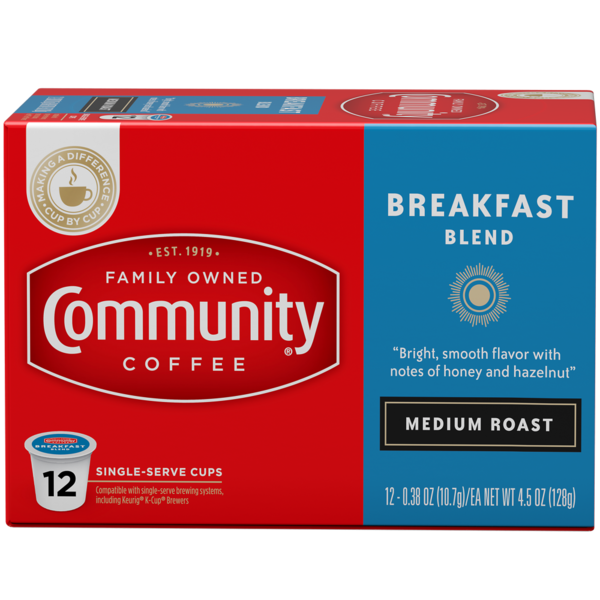 Coffee Community Coffee Breakfast Blend Medium Roast Coffee Single Serve Cups hero