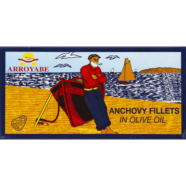 Canned Meat & Seafood Arroyabe Anchovy Fillets, in Olive Oil hero