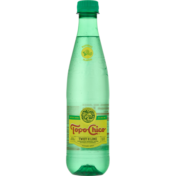 Water, Seltzer & Sparkling Water Topo Chico Mineral Water, Carbonated, Twist of Lime hero