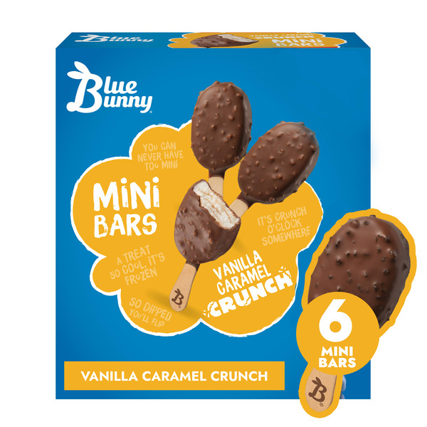 Blue Bunny Vanilla Caramel Crunch Mini Bars hero