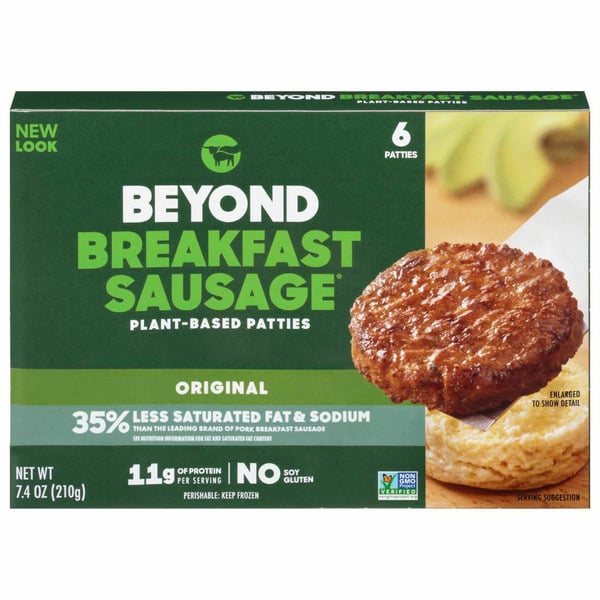 Meat Counter Beyond Meat Beyond Breakfast Sausage, Plant-Based Breakfast Patties, Original hero