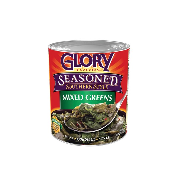 Canned & Jarred Vegetables Glory Foods Seasoned Southern Style Mixed Greens hero