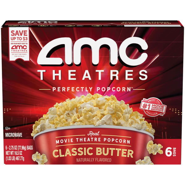 AMC Theatres Microwave Popcorn, Classic Butter hero