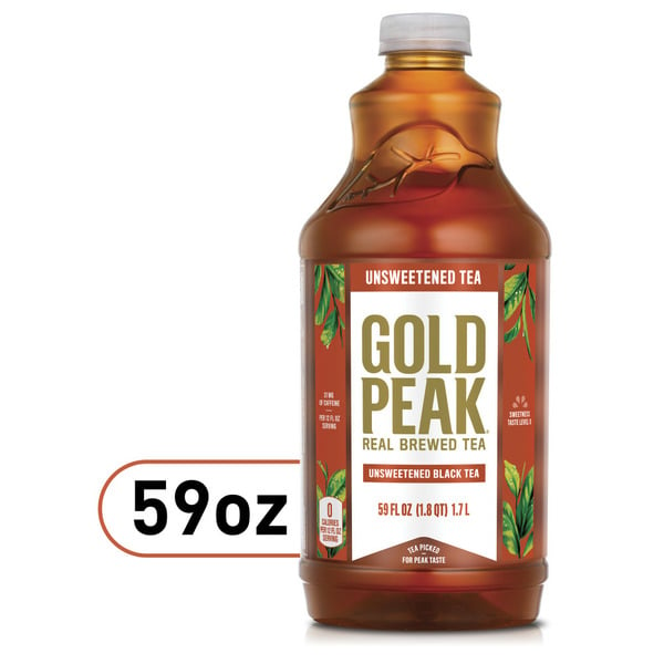 Coffee & Teas (Ready to Drink) Gold Peak Unsweetened Black Tea Bottle hero