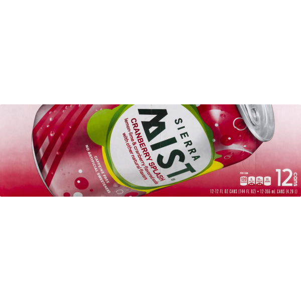 Soft Drinks Sierra Mist Flavored Soda Cranberry Splash - hero