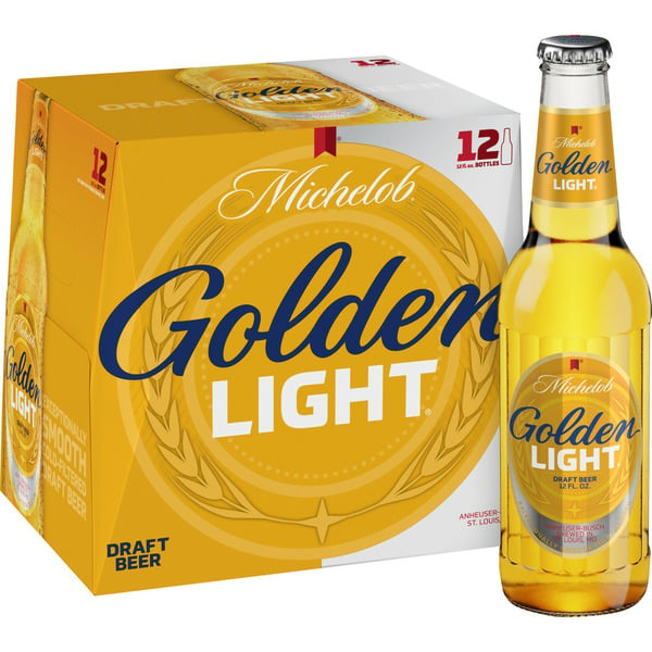 Beers & Coolers Michelob Golden Light Lager Draft Beer Bottles hero