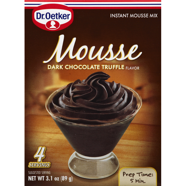 Doughs, Gelatins & Bake Mixes Dr. Oetker Instant Mousse Mix, Dark Chocolate Truffle hero