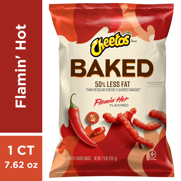 Chips & Pretzels Cheetos Flamin' Hot Cheese Flavored Snacks hero