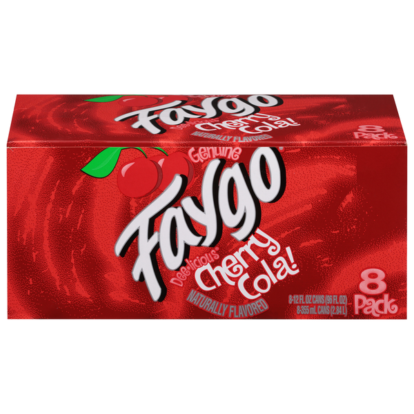 Soft Drinks FAYGO CHERRY COLA 8PK/12OZ CANS hero