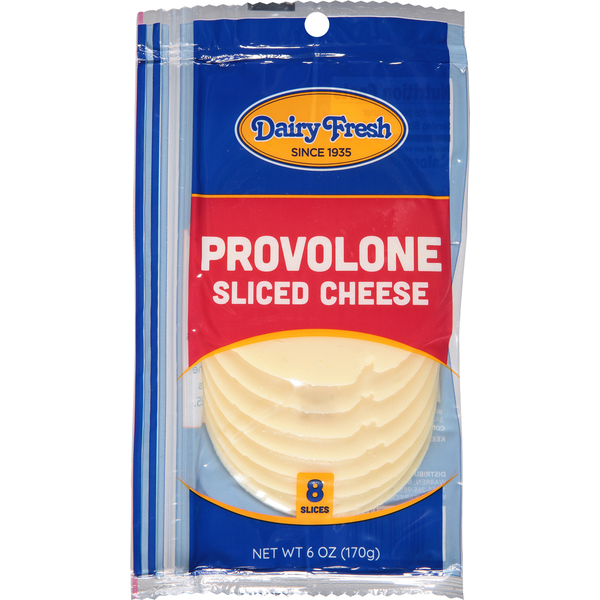 Dairy Fresh Sliced Cheese, Provolone hero