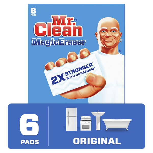 Cleaning Products Mr. Clean Magic Eraser Original, Cleaning Pads with Durafoam hero