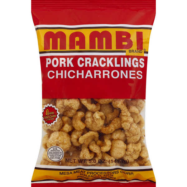 Chips & Pretzels Mambi Pork Cracklings, Chicharrones hero