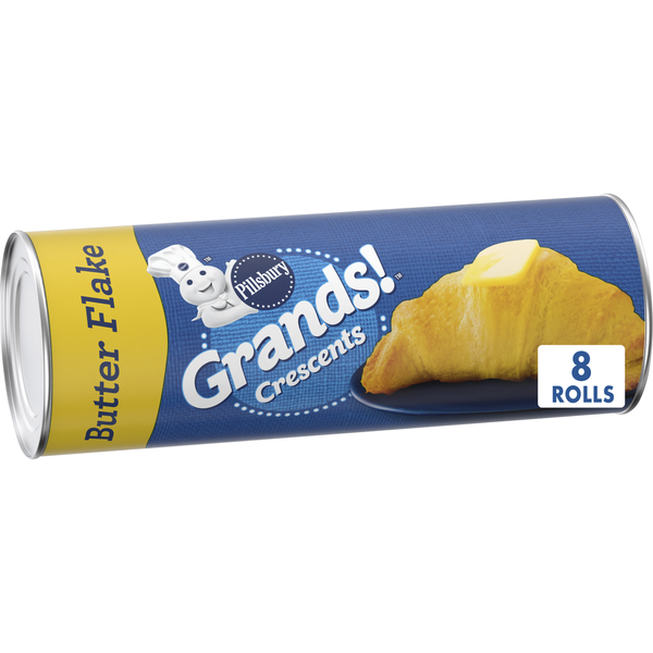 Doughs, Gelatins & Bake Mixes Pillsbury Grands! Butter Flake Refrigerated Crescents Dough hero