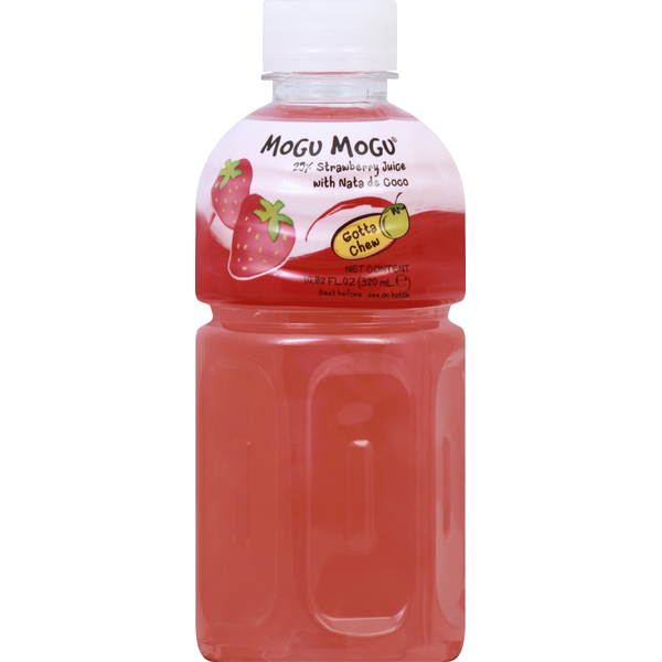 Mogu Mogu Juice, Strawberry, with Nata de Coco hero