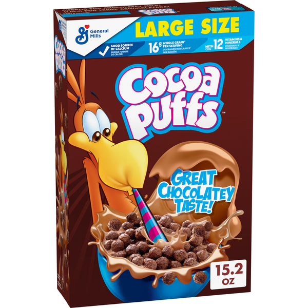 Cereal Cocoa Puffs Chocolate Breakfast Cereal with Whole Grains hero