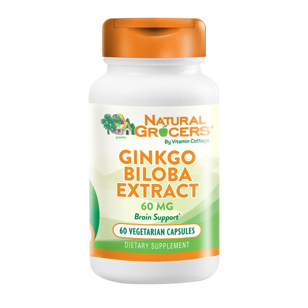 Vitamins & Supplements Natural Grocers Ginkgo Biloba Extract Vegetarian Capsules hero