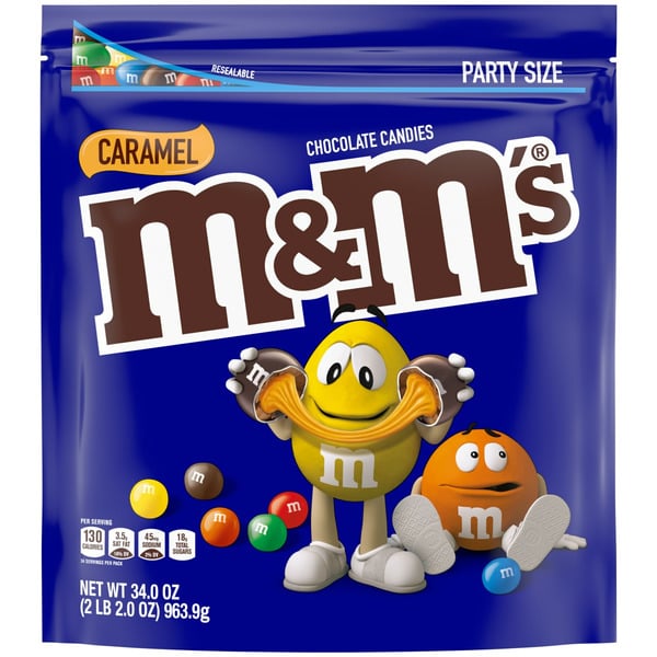 Candy & Chocolate M&M's Caramel Milk Chocolate Candy Party Size hero