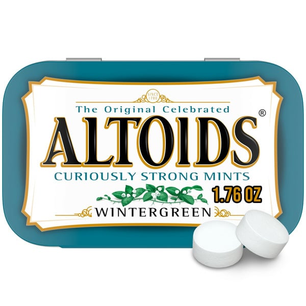 Mint & Gum Altoids Wintergreen Sugar Free Breath Mints Single Pack hero