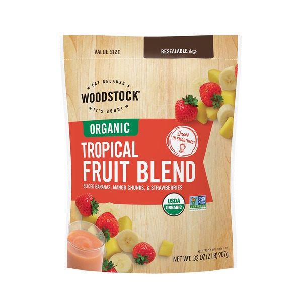 Frozen Produce WOODSTOCK Organic Tropical Fruit Blend hero