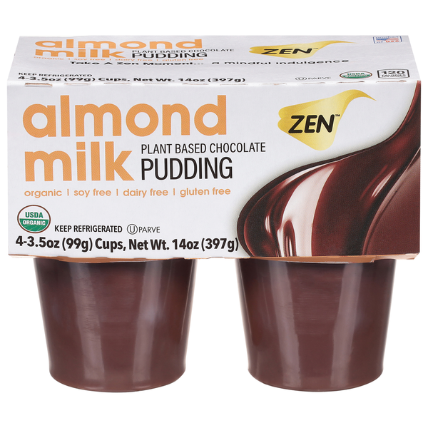 Refrigerated Pudding & Desserts Zen Pudding, Plant Based Chocolate, Almond Milk hero