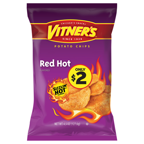 Vitner's Potato Chips, Red Hot Flavored hero