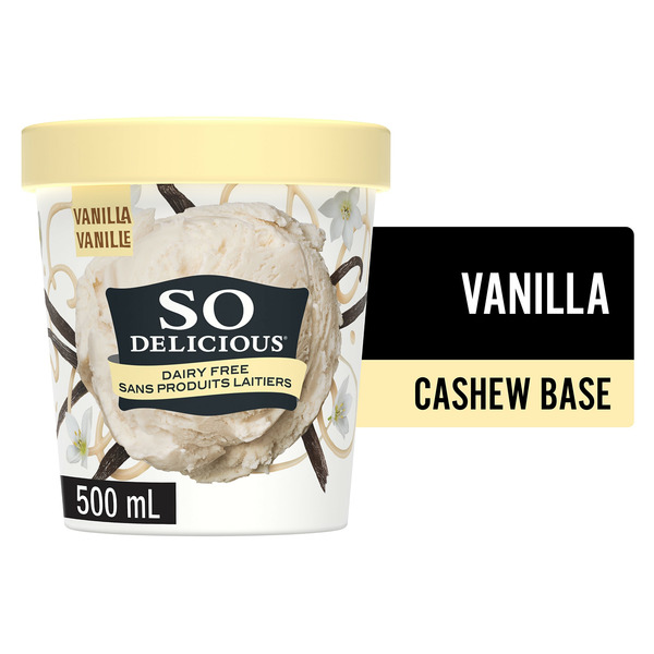 Ice Cream & Sorbet So Delicious Dairy Free Cashew-Based Frozen Dessert, Simply Vanilla hero