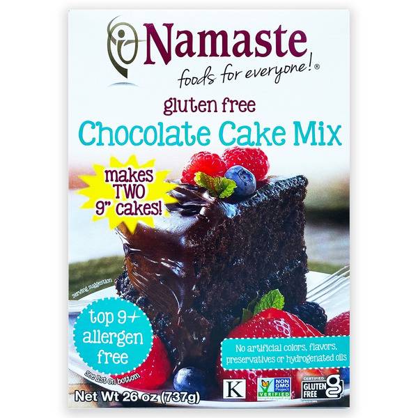 Doughs, Gelatins & Bake Mixes Namaste Foods Gluten Free Chocolate Cake Mix hero